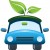 Free Earth Day clip art -- green car