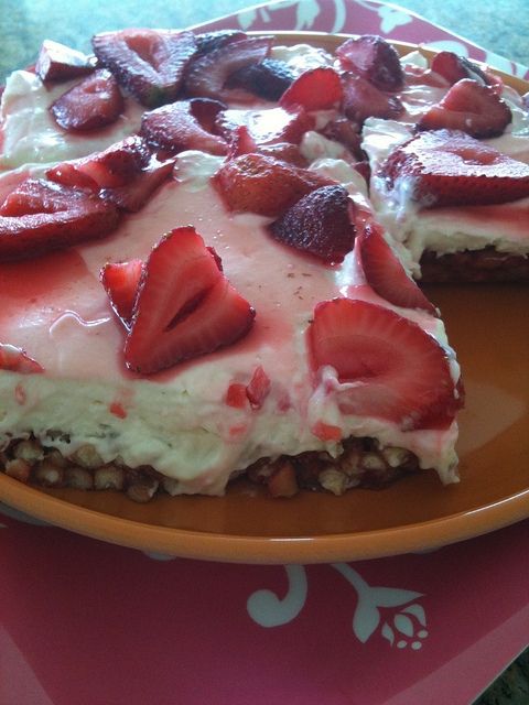 Strawberry Jello Pretzel Dessert Recipe