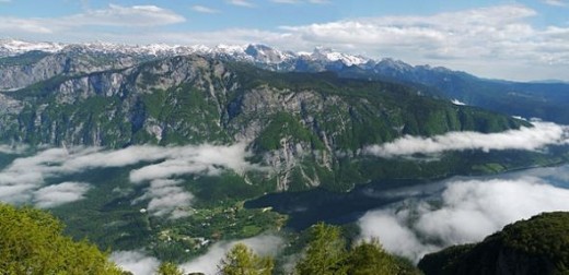 Julian Alps Mountain Range of Slovenia - Part of the Limestone Alps