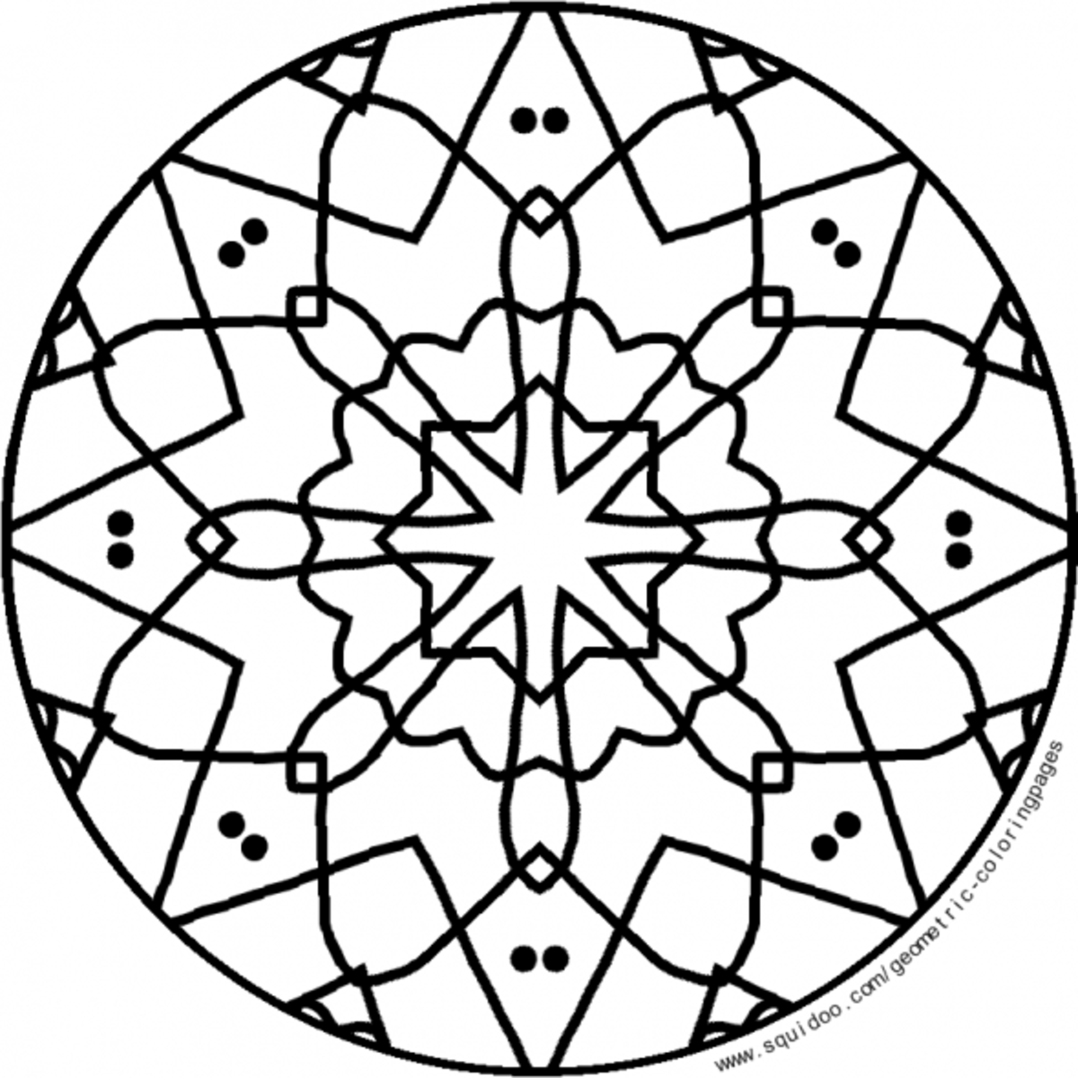 kaleidoscope coloring pages easy - photo #8