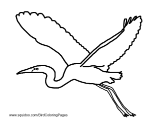 Heron / Egret Coloring Pages