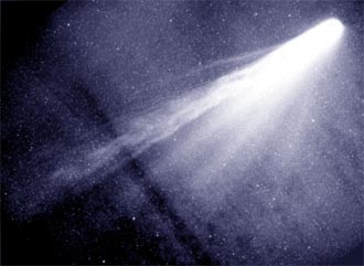 Halley's comet. Image courtesy of NASA, in public domain.