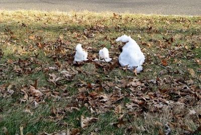 Crushed Ice Snowmen
