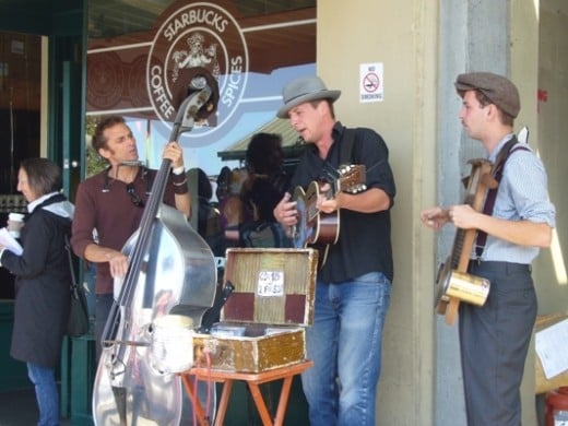 Pike Place Market Street Musician Trio