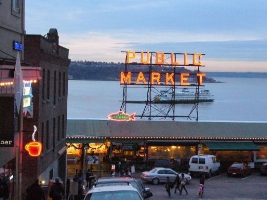 Pike Place Market at Dusk