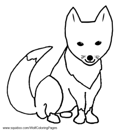 cartoon fox coloring pages