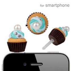 Cupcake earphone jack accessory 