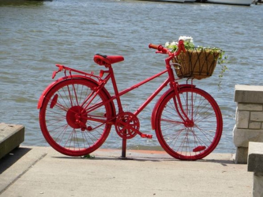 Port Credit Bike Planter (part of the city's Naturalization program).