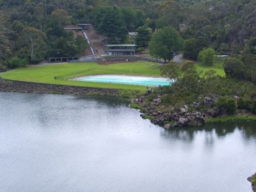 The swimming pool area, First Basin
