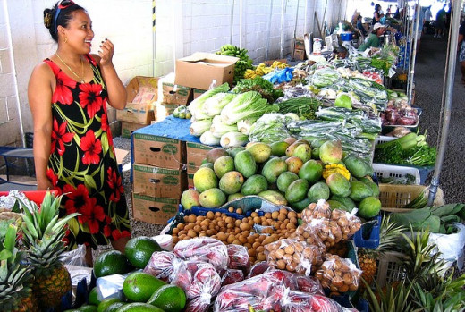 Local Girl Produce Vendor at Farmer's Market