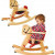 Grow-With-Me Wooden Rocking Horse - Natural rubberwood with black and red details. The rocker has safety bar around the seat which can be removed when the child grows older. I like the rubber stoppers on this to prevent tipping over. Grow-With-Me Wooden Rocking Horse - Natural rubberwood with black and red details. The rocker has safety bar around the seat which can be removed when the child grows older. I like the rubber stoppers on this to prevent tipping over.