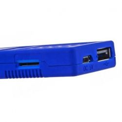 Closeup of micro USB and USB port on UG802
