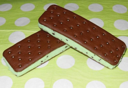 Mint ice cream sandwiches are an old favorite with a new twist.
