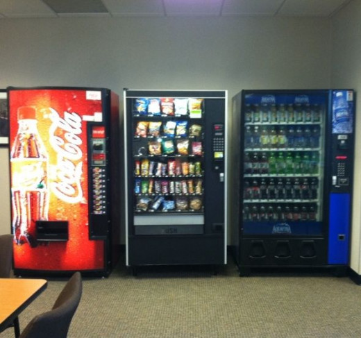 Vending machines for when the cafe is closed
