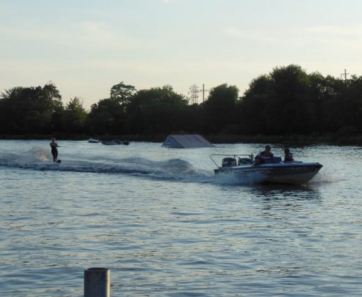 The water ski shows are always fun for the whole family to watch during the summer.  