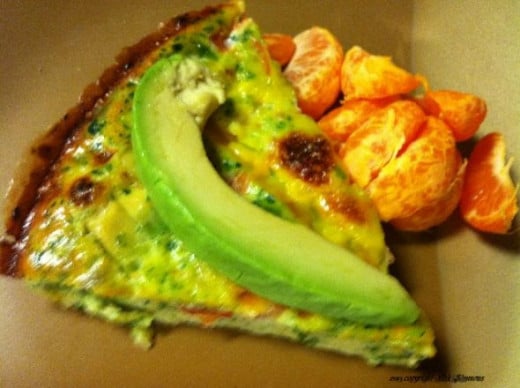 Celebrate spring with this avocado and spinach baked omelet