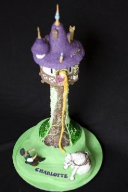 Rapunzel Birthday Cake