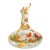 Give a toast to the arrival of fall with the Fall Leaves Wine Glass Decanter! Wrapped around the glass is a hand-painted, wistful autumn scene of auburn, marigold, and saffron colored leaves and hip kiwi and capuccino stripes. At 11" tall and 8" diam
