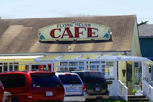 There are plenty of good places to eat. This is the cafe that where we ate lunch. They had a great crab cake sandwich!