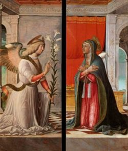 The Archangel Gabriel and the Virgin Annunciate, 1494-97, Gallerie dell'Accademia, Venice
