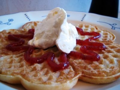 Swedish waffle for International Waffle Day - March 25