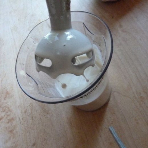 a stick blender to mix drinks