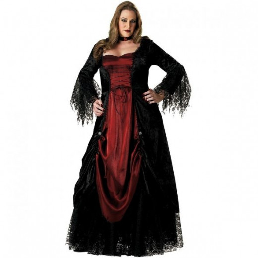 Gothic Vampiress Plus Size Costume