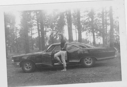 My Mother Posing in front of this classic.