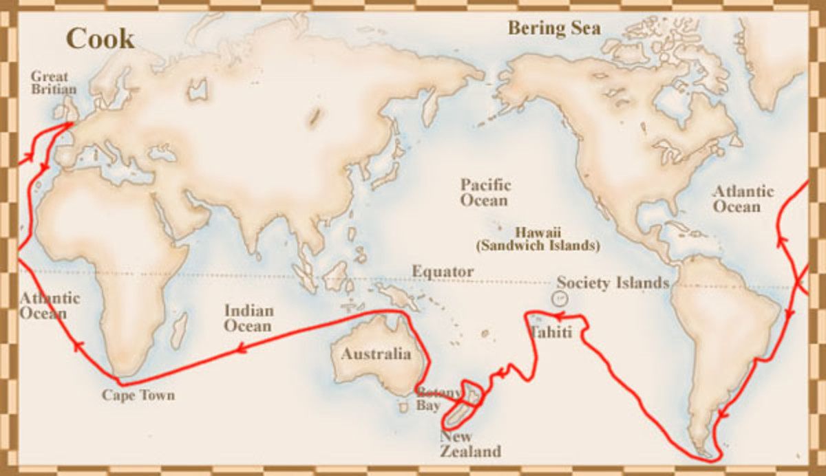 what voyages did james cook go on