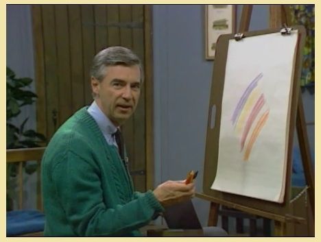 Mr Rogers goes to the crayon factory