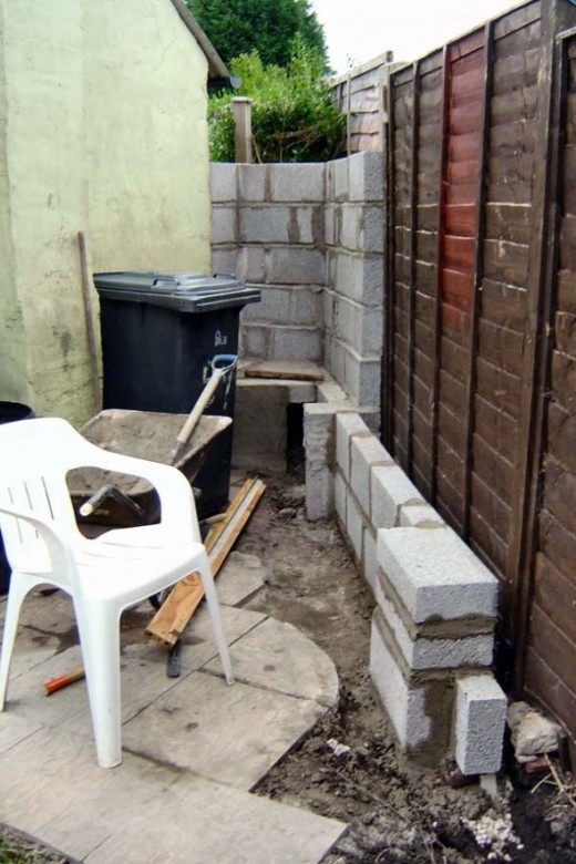 Garden Renovation before building small garden tool shed
