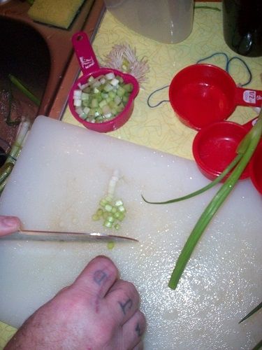 Chop Green Onions