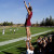 Cheerleaders on the Rocklin campus field
