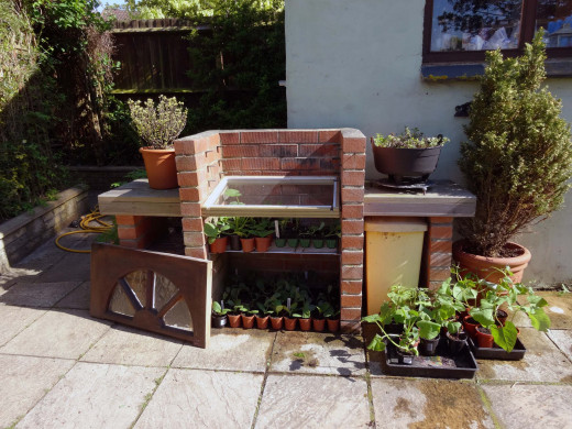 How to make a Cold Frame by utilising your brick BBQ