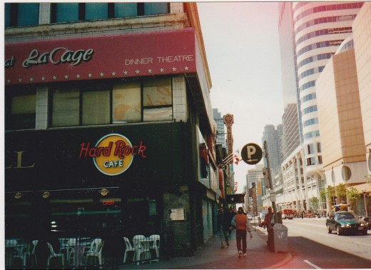 The Hard Rock Cafe   I miss the staff there. They actually remembered me or so thopse that were still working when I came back each trip