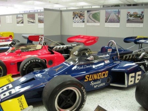 This is a McLaren-Offy which was driven by Mark Donohue in 1972 for the win.