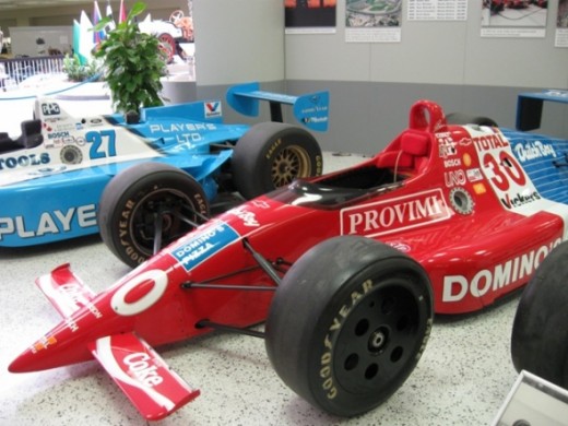 This is Arie Luyendyk's winning car, a Lola Chevy, from 1990.