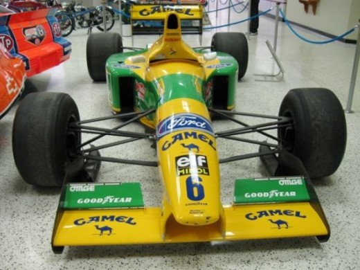 This is a Benetton Ford of the type driven by Michael Schumaker in the mid 90's