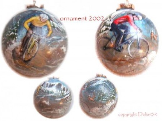 biking ornament