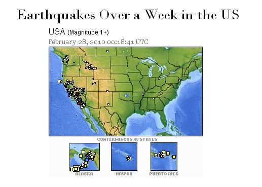 Earthquakes in the US