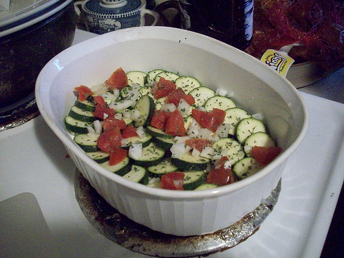 Zucchini Dish with Parsley and Seasons