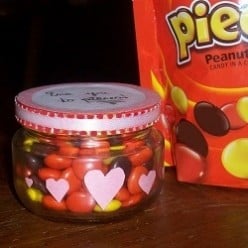 Homemade Valentine: Reese's Pieces