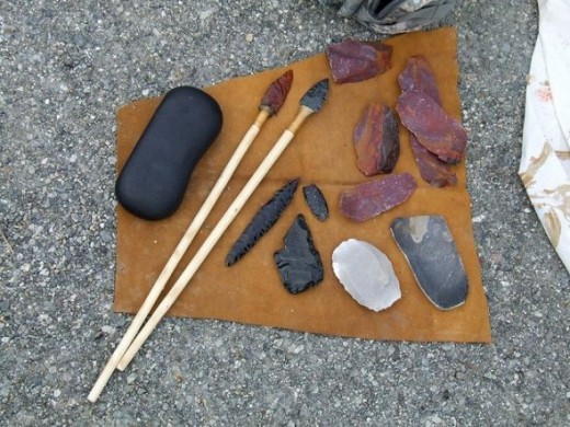 Obsidian and Arrowheads by Travis S.