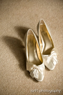Cream shoes