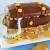 Pirate Treasure Cake Idea from: http://www.kraftrecipes.com/recipes/hidden-treasure-chest-cake-91785.aspx
