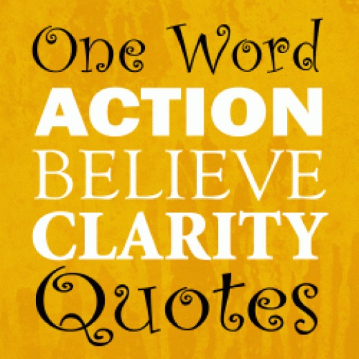 Powerful One Word Quotes And Affirmations That Can Change Your Life