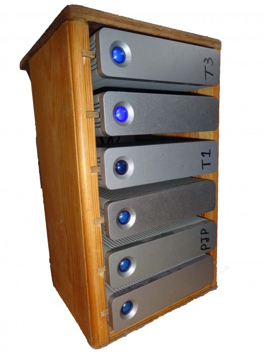 How to make an HDD Storage Rack from wood for external hard drives