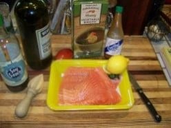 Salmon - Grilled with Lemon & EVOO & . . .