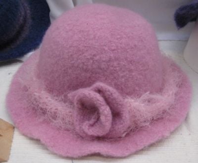 Knitted Hat After Felting - Ta Da!