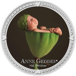 2012 1 oz Silver Niue $2 Anne Geddes Coin
